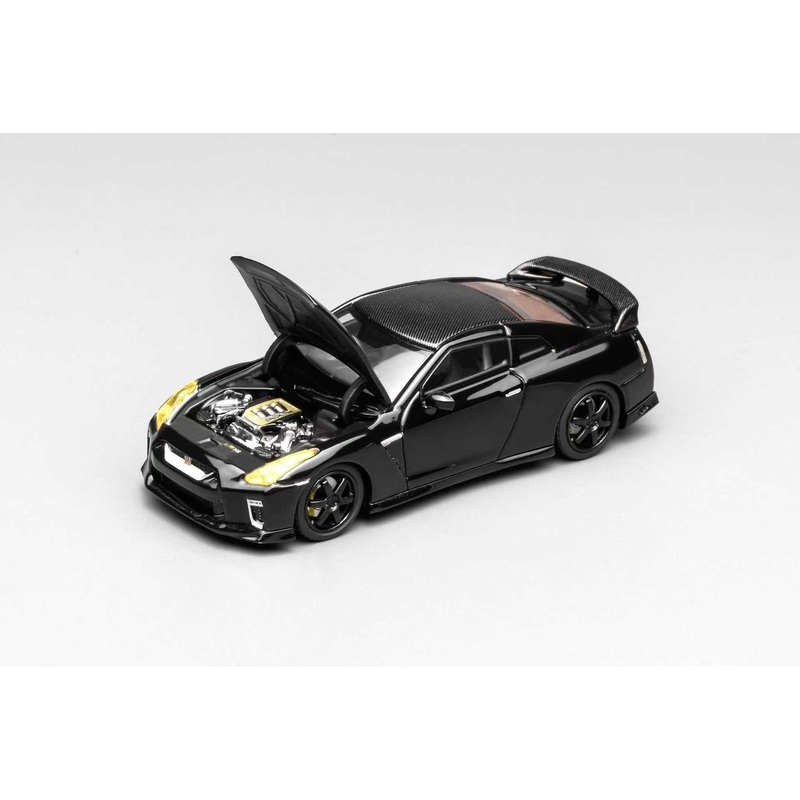 [ETA:  May 2026 ] Motorhelix 1/64 Nissan GT-R R35 Pearl Black(Carbon-Hood)