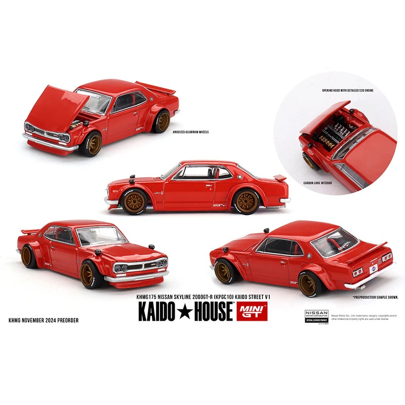Mini GT x KaidoHouse 1/64 Nissan Skyline 2000GT-R (KPGC10) Kaido Street V1
