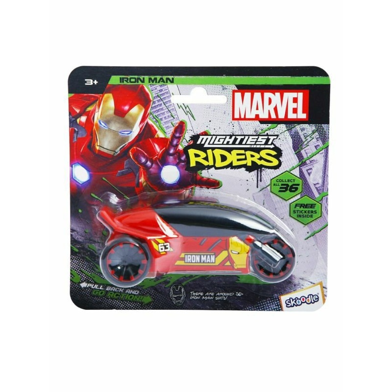 Skoodle Marvel Pull-Back iron man mightiest riders