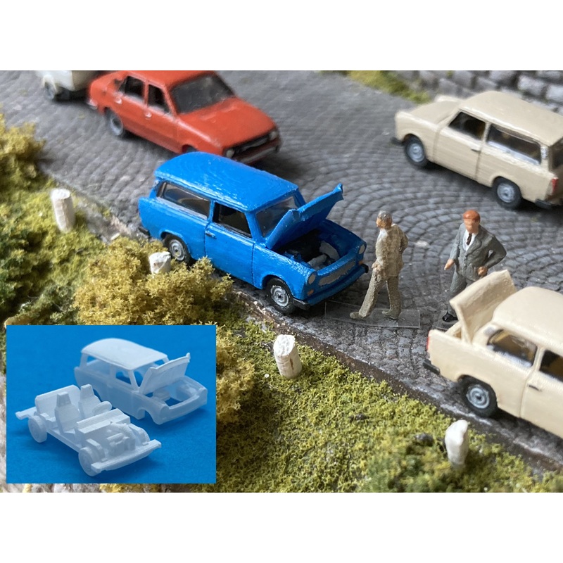Trabant 601 Universal with open bonnet 