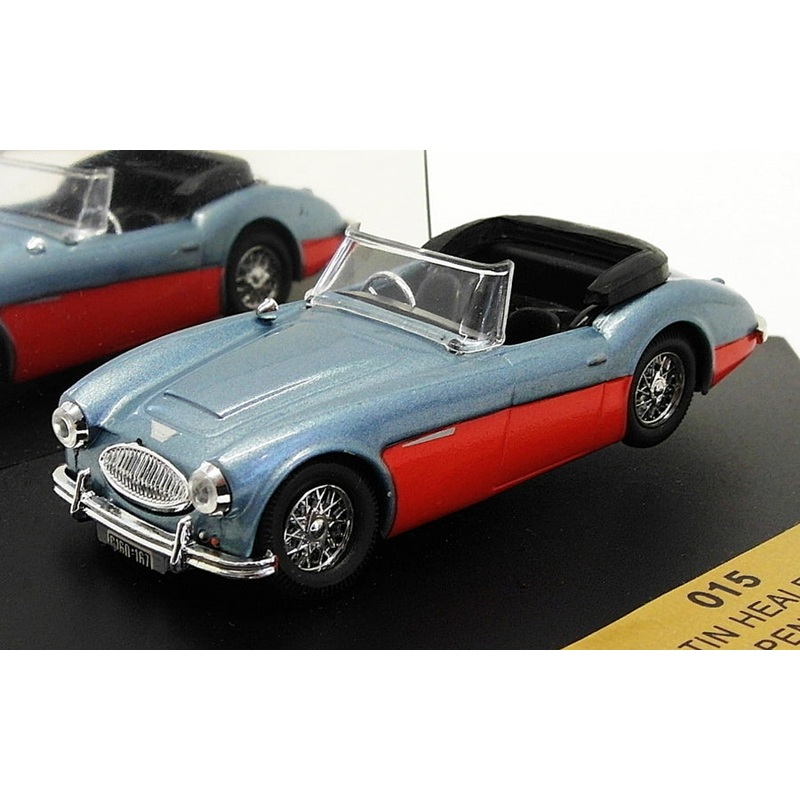 Vitesse 1/43 Scale Model Car 015 - 1963 Austin Healey 3000 Open - Blue/Red