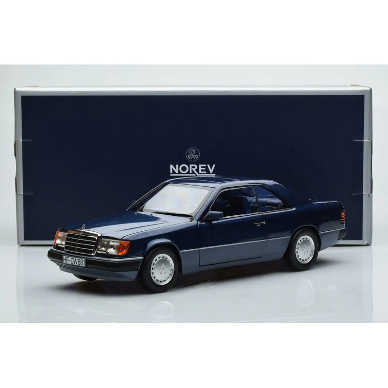 1/18 Diecast Mercedes-Benz 300 CE-24 Coupe 1990 Blue Norev Scale Model Car