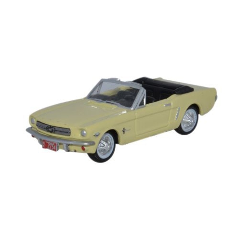 1965 Ford Mustang Convertible Springtime Yellow - 1:87