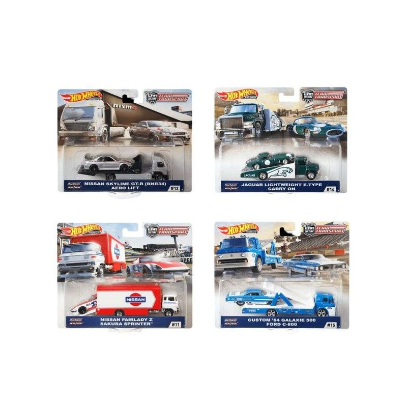 EXCLUSIVE Hotwheels Team Transport Set of 4