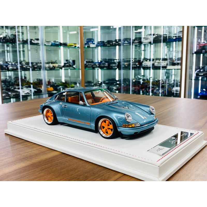 Ivy Model Porsche 911 Singer  1/18 Resin Model, Ice Blue Metallic, Limited to 50 Units