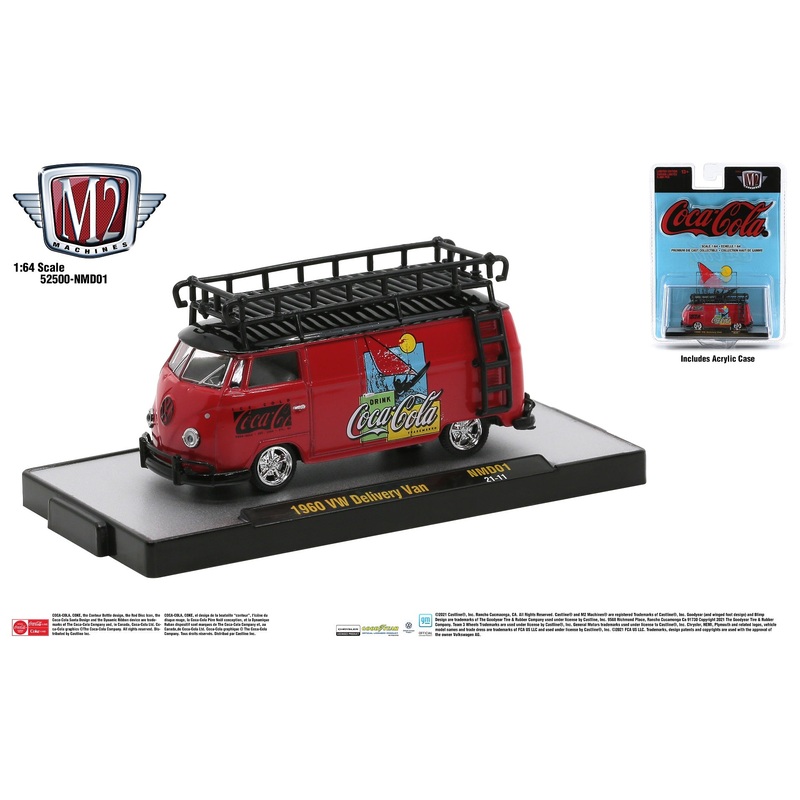 M2 Machines 1:64 1960 Volskwagen Delivery Van (COCA-COLA RELEASE NMD01)