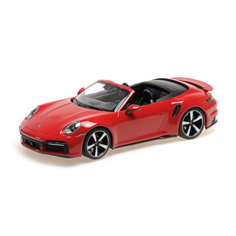 Minichamps 2020 Porsche 911 992 Turbo S Cabriolet Guards Red 1:18