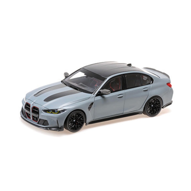 Minichamps 2023 BMW M3 CS (G80) Brooklyn Grey Metallic 1:18