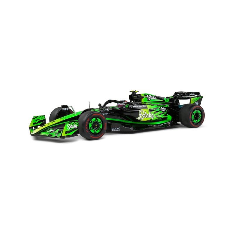 Solido Kick Sauber F1 Team C44 #24 Z. Guanyu Vegas GP 2024 Black and Green 1:18