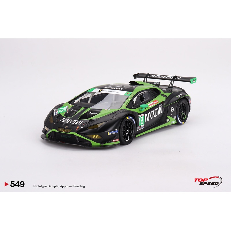 Topspeed Lamborghini Huracan GT3 EVO2 #78 Forte Racing IMSA 2023 Daytona 24hrs Green 1:18