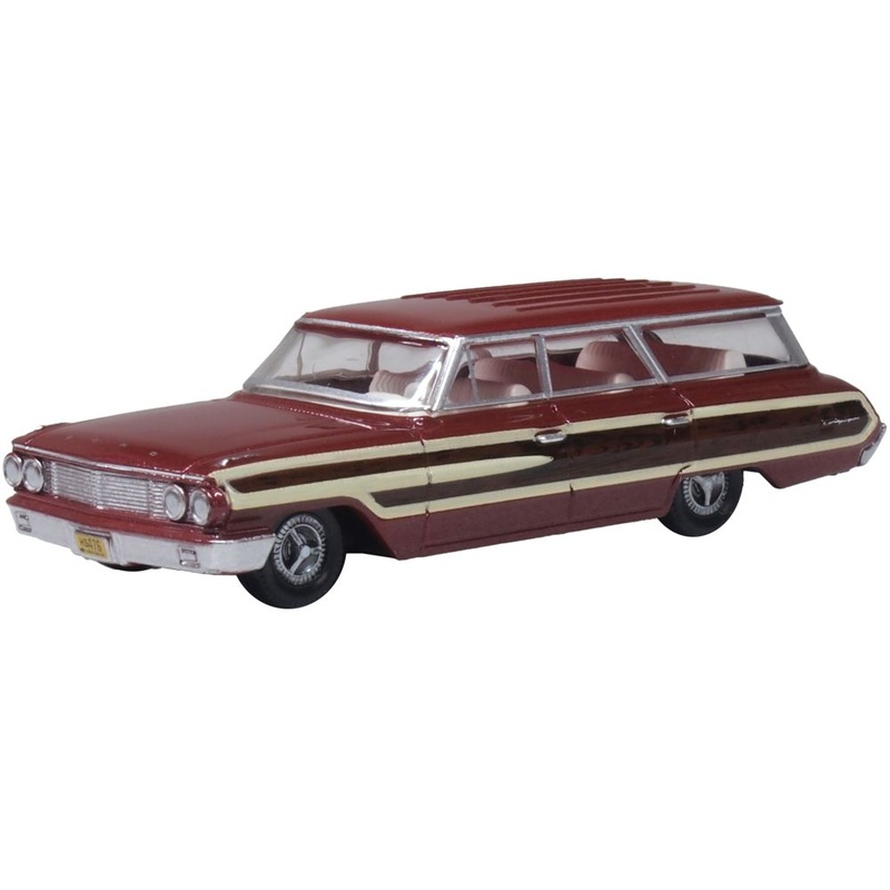 1964 Ford Country Station Wagon Squire Vintage Burgundy 1:87