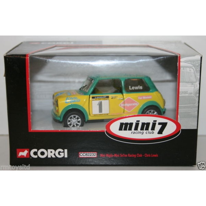CORGI 1/26 SCALE - CC82232 - MINI 7 RACING CLUB - MINI MIGLIA - CHRIS LEWIS