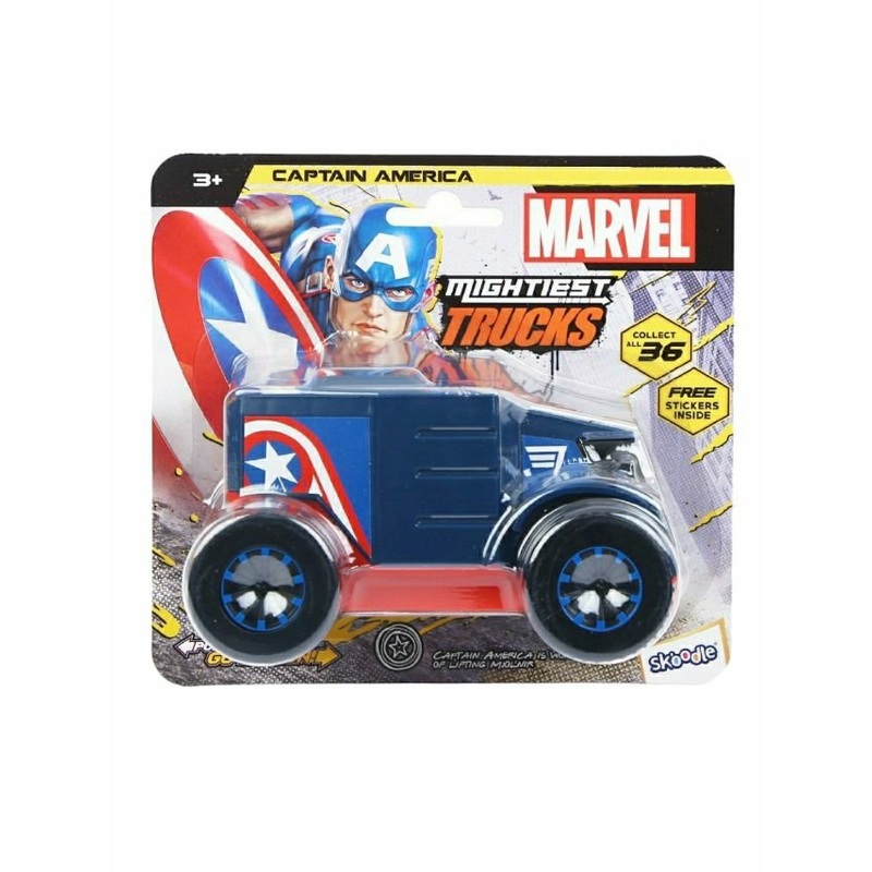 Skoodle Marvel Pull-Back captain America mightiest trucks