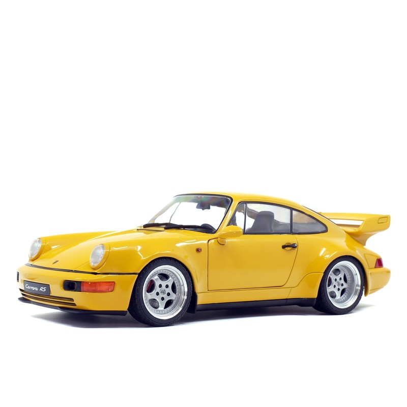 Solido 1990 Porsche 911 (964) Carrera RS 3.8 Yellow 1:18