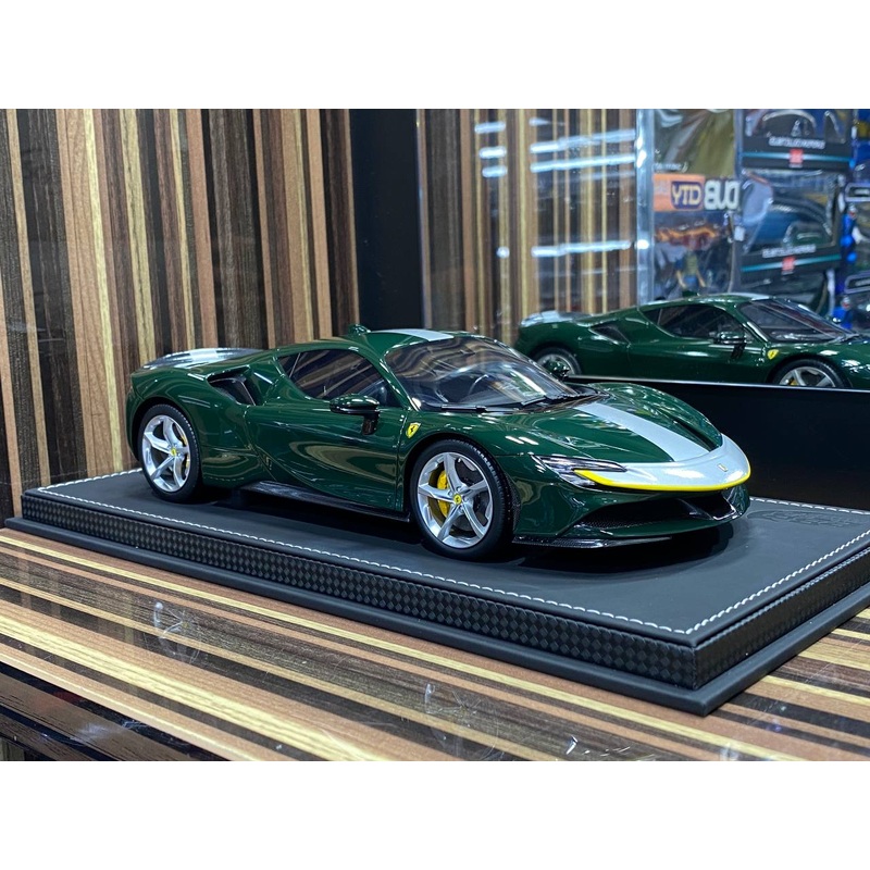 1/18 Diecast Ferrari SF90 Stradale Green BBR Scale Model Car