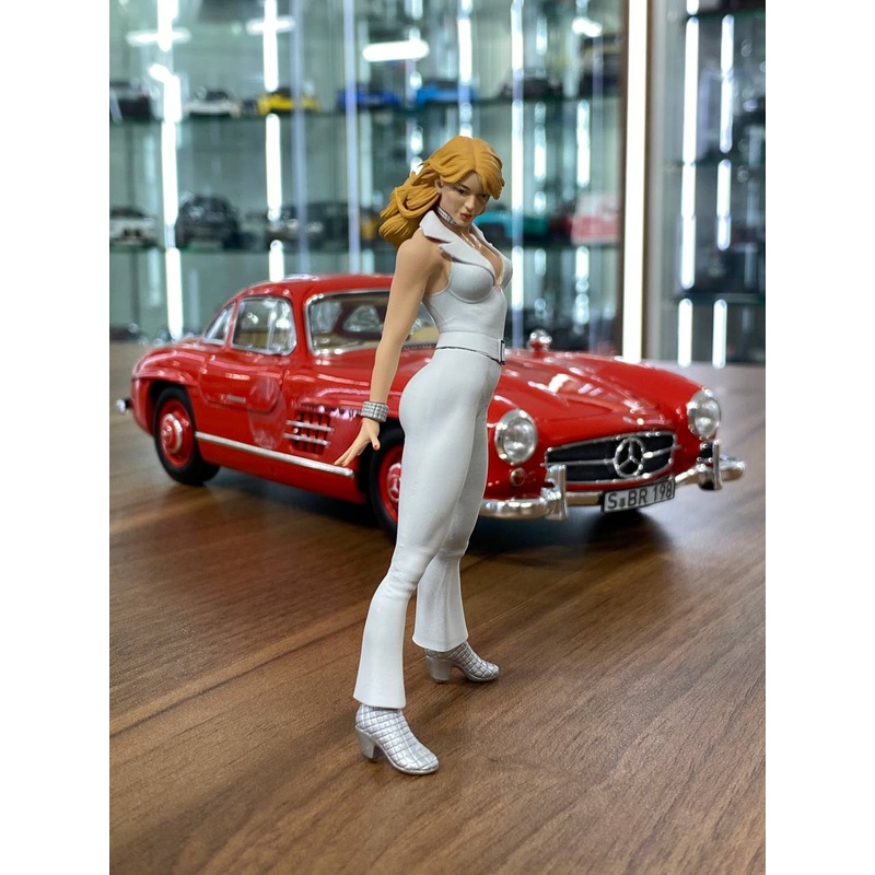 1/18 Resin Scale Figure (Hand Made / Painted) Dazzler ( X Men ) White Dress