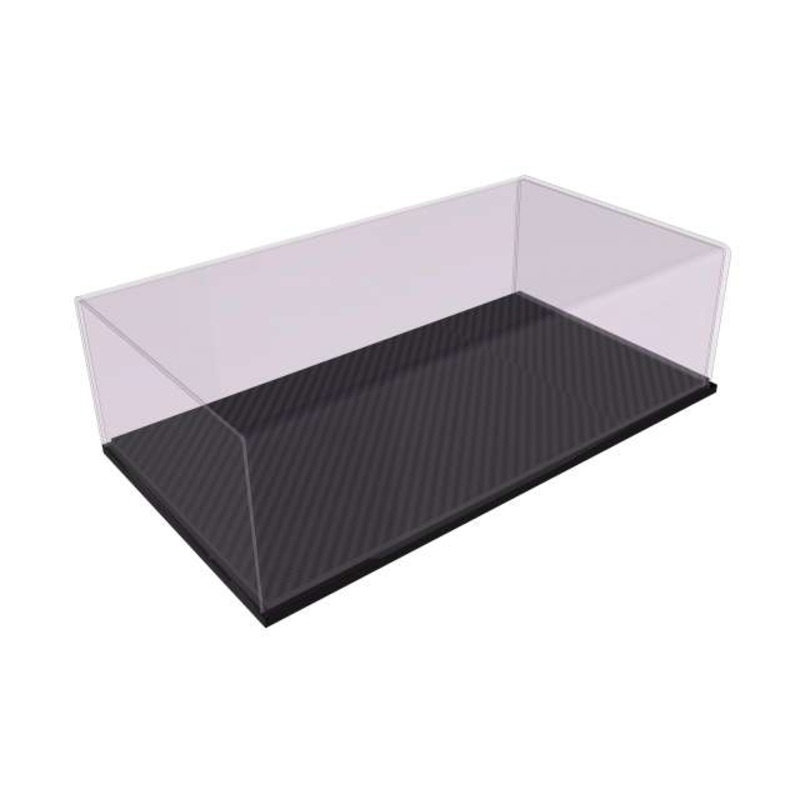 Atlantic Case Stuttgart Premium Deluxe Acrylic Display Case w/ Carbon Fiber Effect Base 1:18