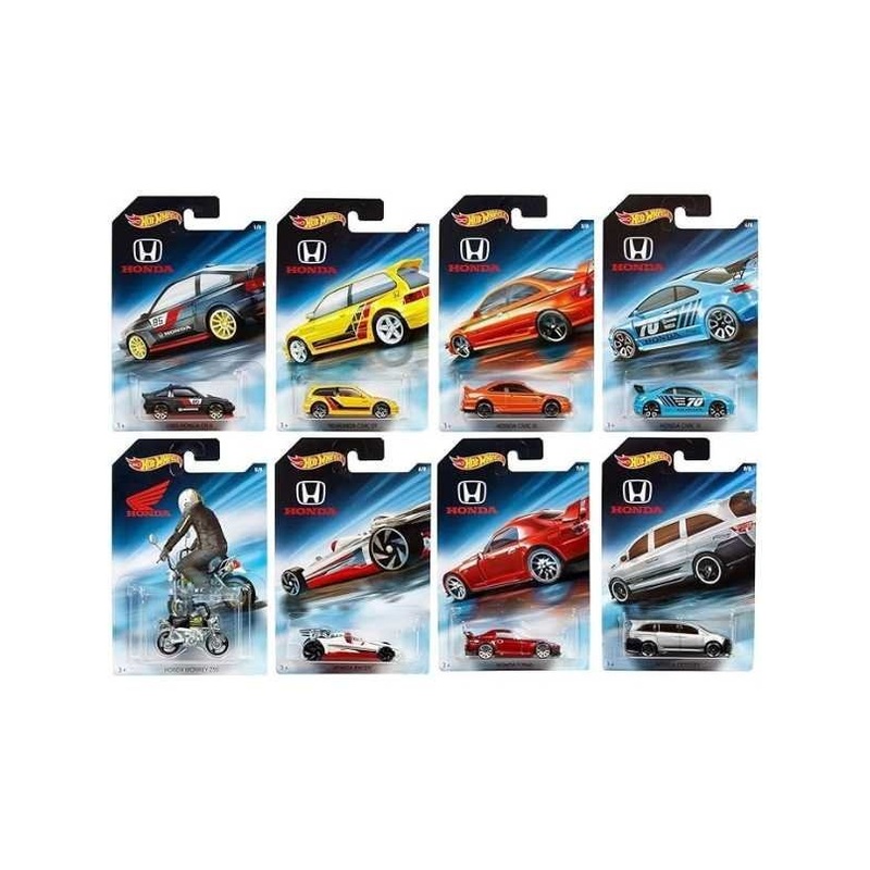 EXCLUSIVE Hotwheels Honda set of 8