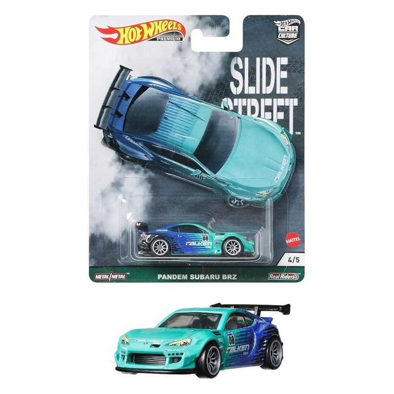 Hot Wheels Premium Slide Street Pandem Subaru BRZ (Blister Damage)