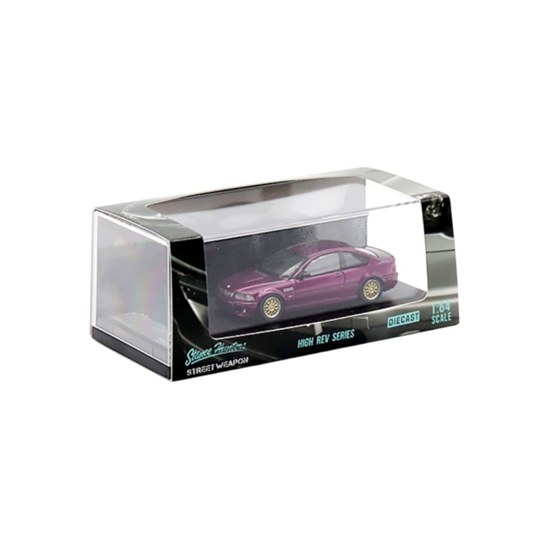 Street Weapon Stance Hunters x High Rev Series BMW E46 M3 Limited Edition 1 of 299 Premium Diecast 1:64 Scale (With Acrylic Case)