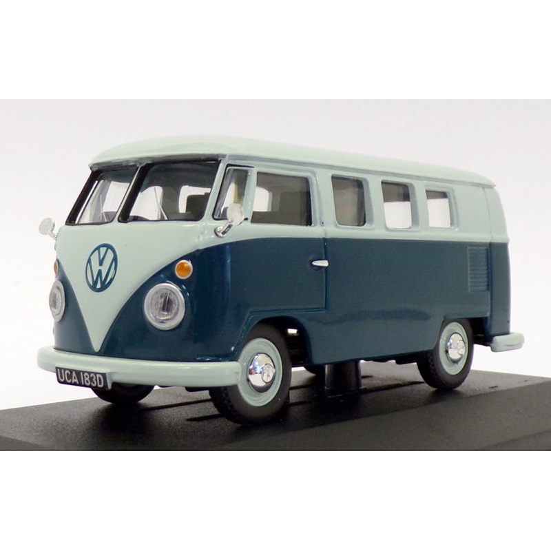 Vanguards 1/43 Scale VA08102 - VW Type 2 Camper - Sea Blue/Cumulous White