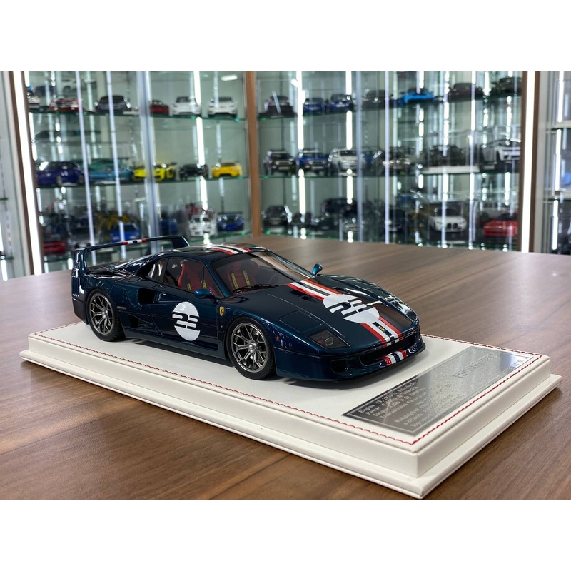 1/18 Resin Model Davis & Giovanni Ferrari F40 Royal Blue Metallic Limited 1 of 1