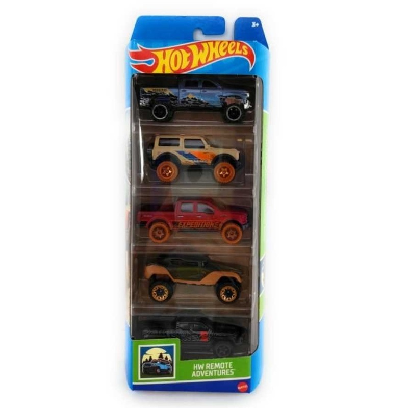EXCLUSIVE Hotwheels HW Remote Adventures Five Pack