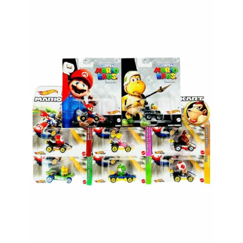 Exclusive Hotwheels Mario Kart Set of 8