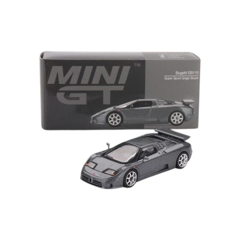 Mini GT Bugatti EB110 (Super Sport Grigio Scuro) Code -1002 1:64 Scale