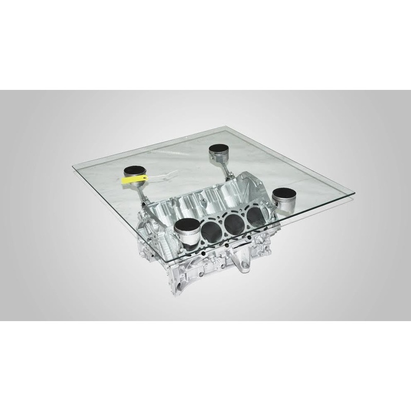 V8 Engine block coffee table