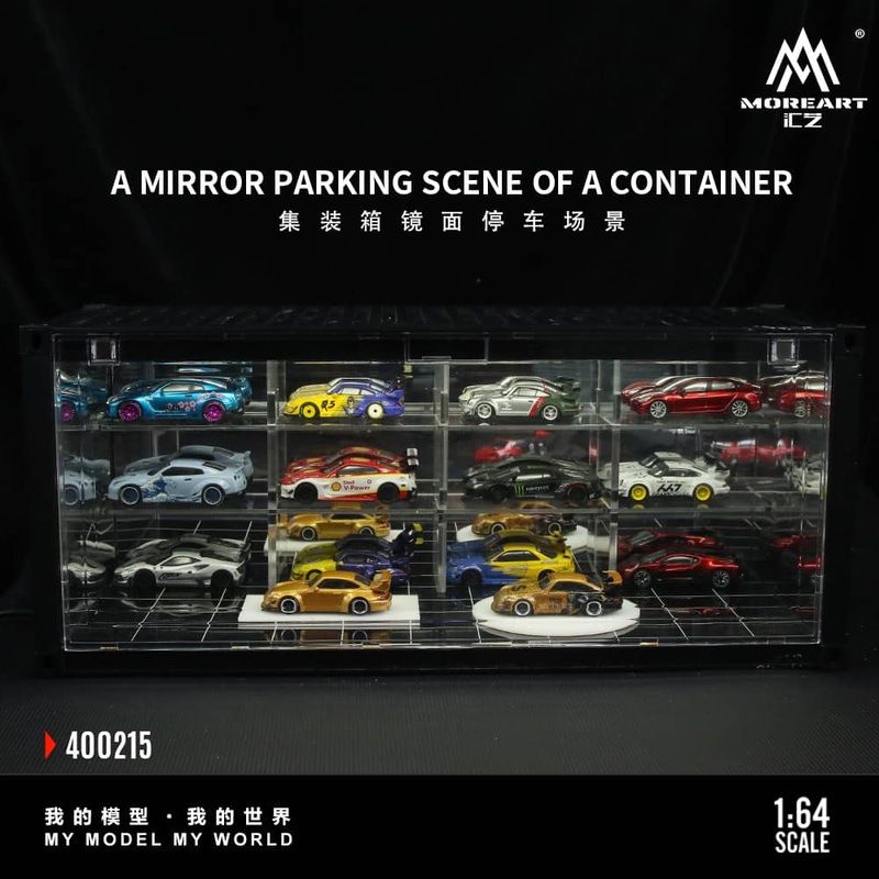 [ETA:  Jan 2026 ] MoreArt 1/64 ABS Container - Mirror Parking Theme(MO400215)Size: 38.7 x 16 x 16.5cm