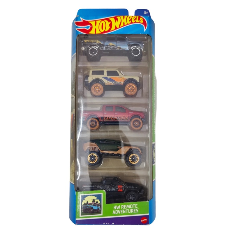 EXCLUSIVE Hotwheels HW Remote Adventures 5 Pack