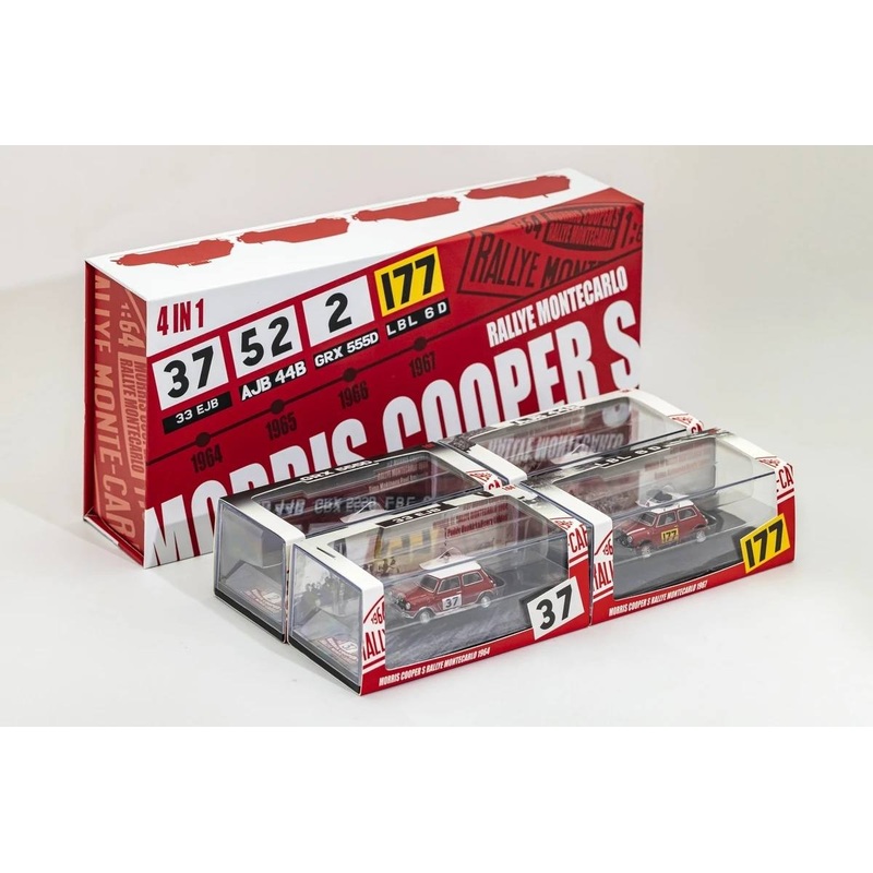 GCD 1/64 MorrisMini - Mini Mark I Mini Cooper S - Rallye Automobile Monte-Carlo Version