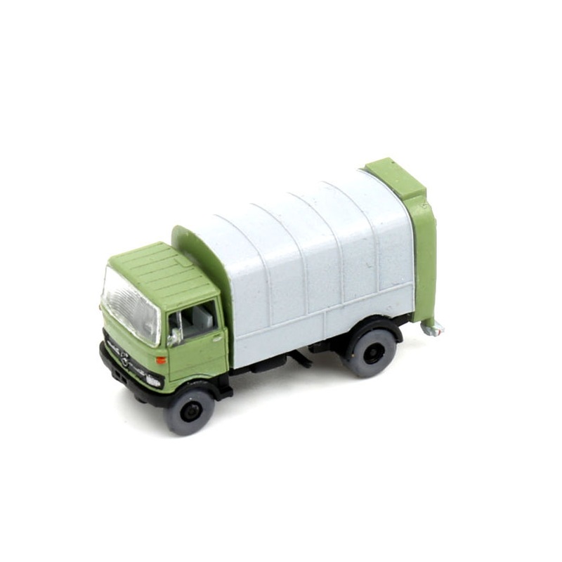 Ready-made model truck Mercedes-Benz LP 808 Refuse truck  Green