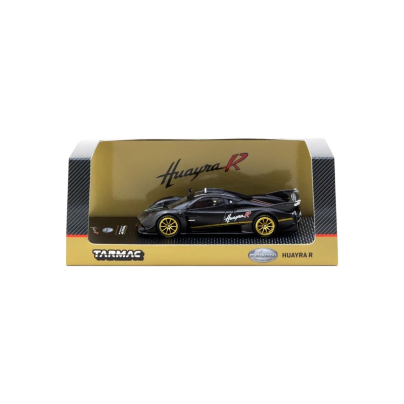 Tarmac Works Pagani Huayra R Carbon Fiber Matt Black 1:64 Scale