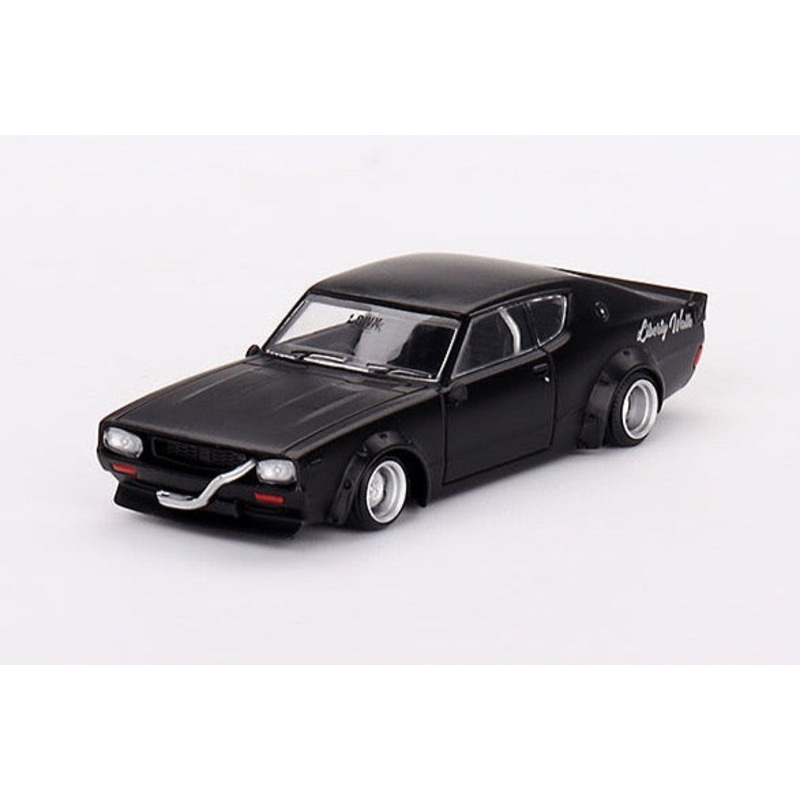 Mini GT 1/64 Nissan Skyline Kenmeri Liberty Walk  Matt Black  MiJo Exclusives