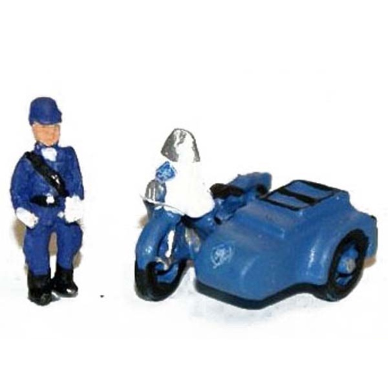 RAC Motorcycle and sidecar and RAC Patrolman