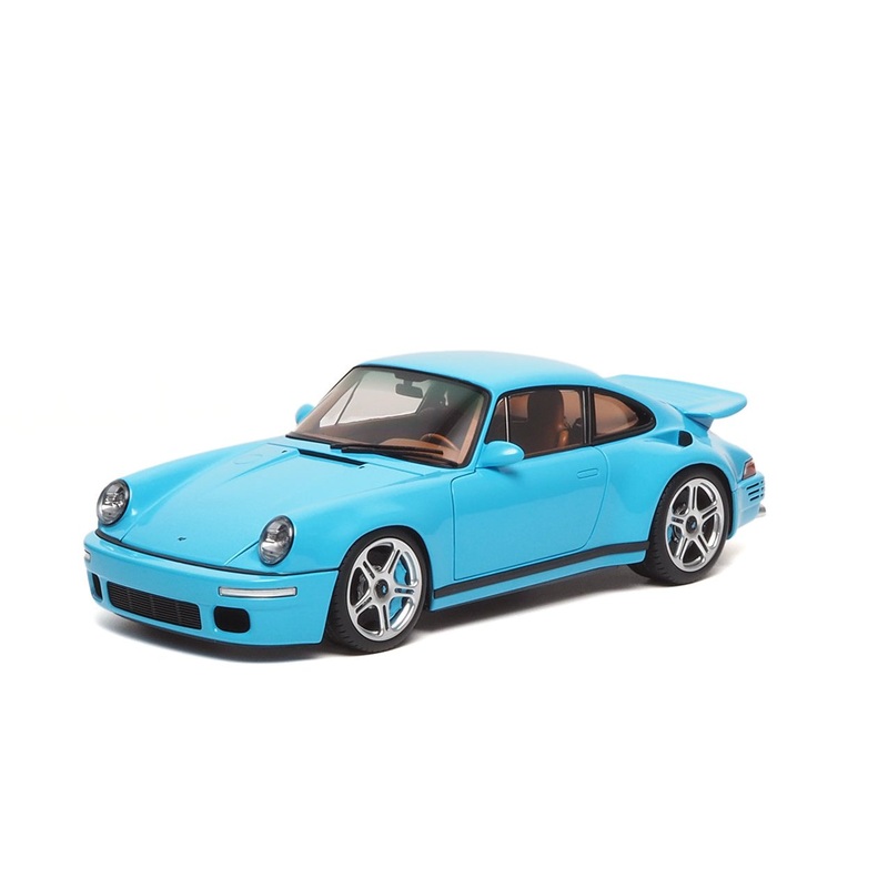 Almost-Real 2017 Porsche 911 RUF CTR Coupe Anniversary Bavarian Sky Blue 1:18