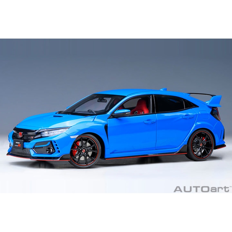 AUTOart 2021 Honda Civic Type R (FK8) Racing Blue Pearl 1:18