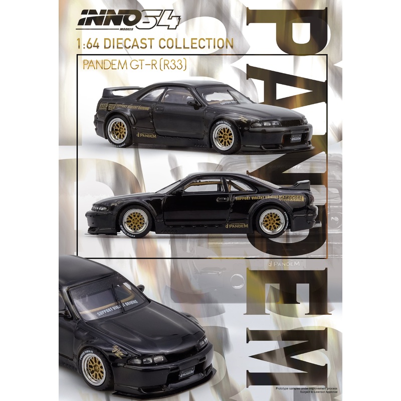 [ETA:  Dec 2025 ] Inno64 1/64 PANDEM GT-R (BCNR33) Black
