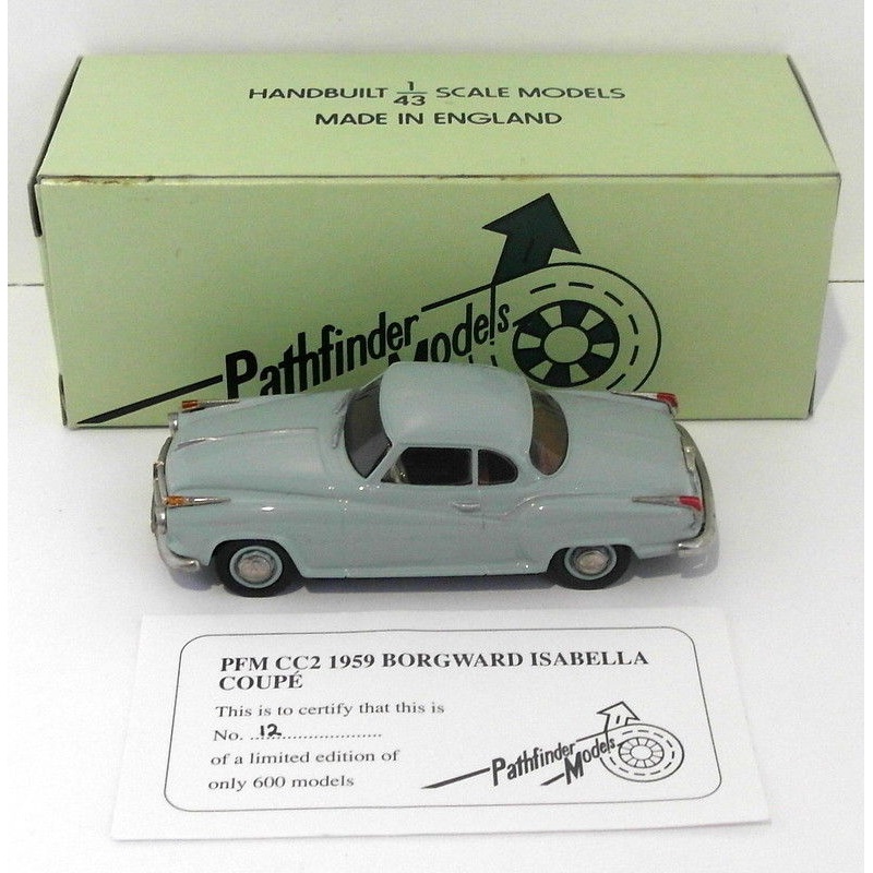 Pathfinder Models 1/43 Scale PFMCC2 - 1959 Borgward Isabella 1 Of 600 Green