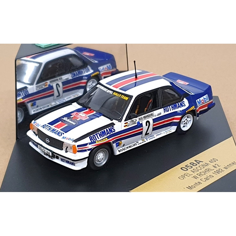 Vitesse 1/43 Scale 058A - Opel Ascona 400 #2 Winner Monte Carlo 1982 Rohrl