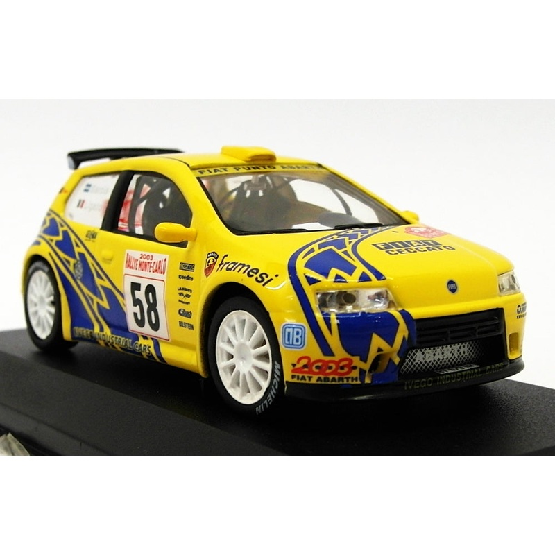 Altaya 1/43 Scale AL01419A - Fiat Punto S1600 - Monte Carlo Rally 2003