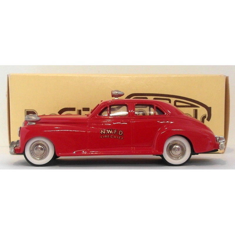 Brooklin 1/43 Scale BRK18 005  - 1941 Packard Clipper Fire Chief PCTS 1 Of 750