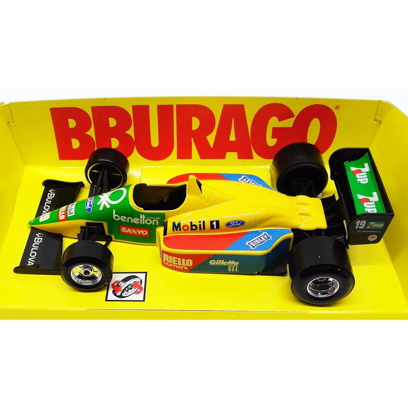 Burago 1/24 Scale Diecast Model Car 6102 - F1 Benetton Ford #19