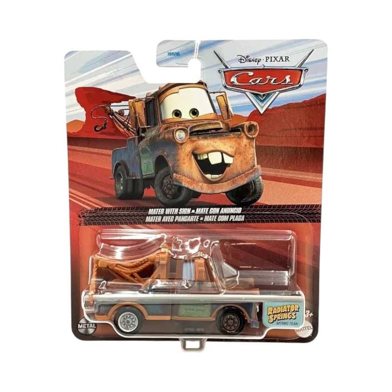 Disney Pixar Cars Radiator Springs Mater With Sign 1:64 Scale