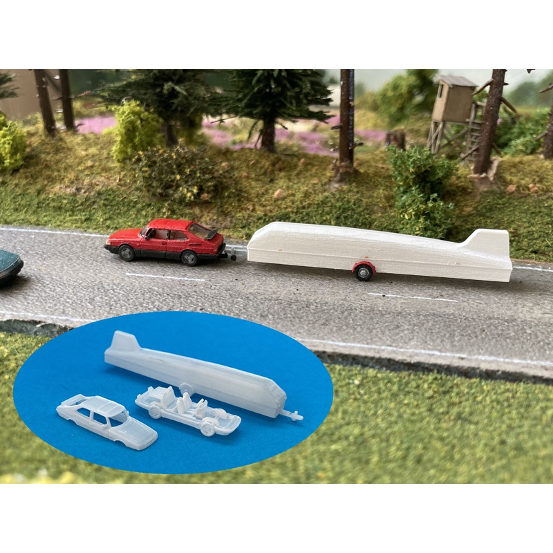 SET Saab 900 with Cobra 18m Trailer