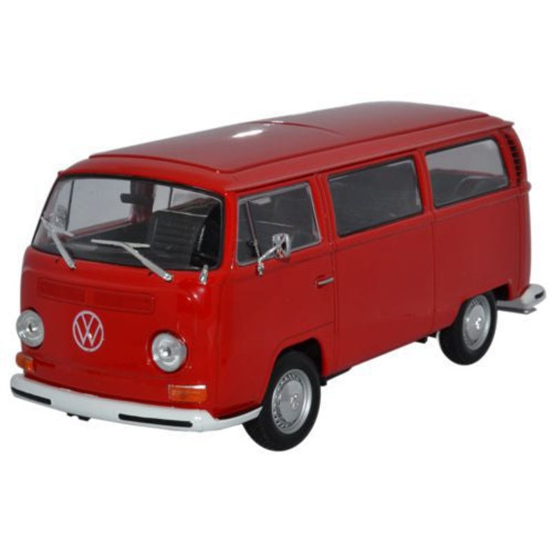 Welly Volkswagen Bus Red - 1:24 Scale
