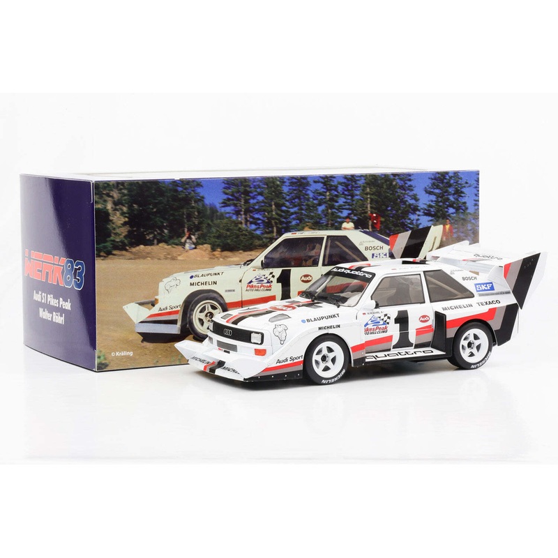 Werk83 Audi Quattro Sport S1 E2 No 1 Winner Rally Pikes Peak Hill Climb 1987 1:18
