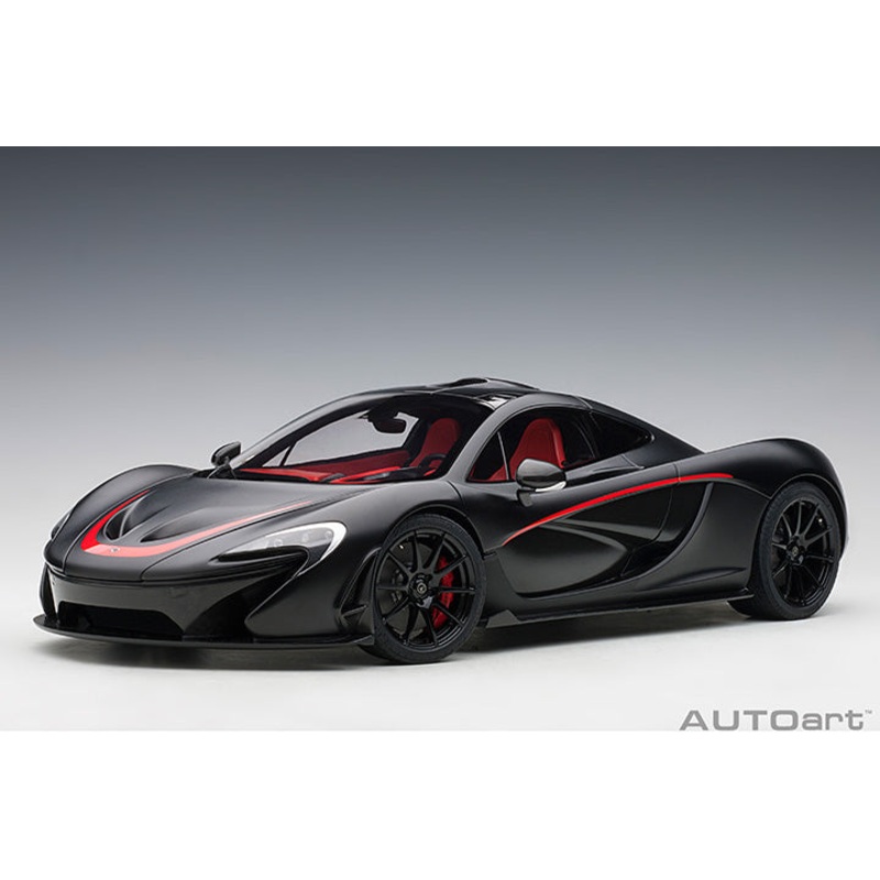 AUTOart Mclaren P1 Matte Black w/ Red Accents 1:12